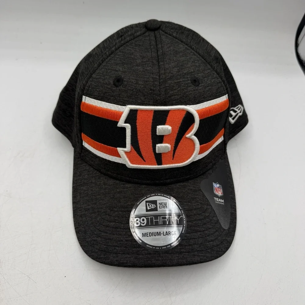 New Era 39Thirty Cincinnati Bengals Hat Cap Sz M/L Stretch Flex Fit NFL Football